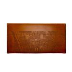 Tactile Craftworks Chicago Map Clutch Brown Photo 2