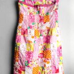 Lilly Pulitzer ★ Vintage  Strapless Patchwork Dress - Multicolored ★ Photo 3