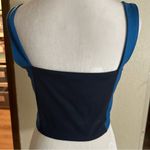 Sincerely Jules Shades of‎ Blue Colorblock Sports Bra Size Medium Photo 2