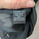 BNWT! LOVE STITCH Black Chiffon Maxi Dress w/Tribal Stitching Size M Photo 6