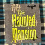 Disney Parks Haunted Mansion cozy resortwear button down plaid flannel top M Photo 2