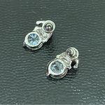 Adorable Enamel Santa Claus Hat Clear CZ Rhinestones Stud Earrings Photo 9