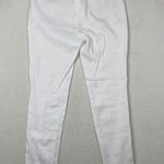 FABIANA FILIPPI White Linen Blend Gold Accents Skinny Flat Front Pant Size 44/M Size M Photo 7