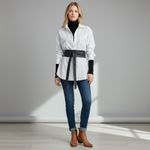 Blue Leather Obi Wrap Belt Wide Tie Waist Snake Embossed Corset Style Wrap Belt Photo 8