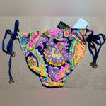 Rampage Women’s  Floral String Tie Bikini Swim Bathing Suit Bottom Large NEW Photo 2