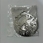 Fashion Jewelry Silver Aries Zodiac Hoops Photo 6