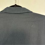 Anne Klein  Black Cotton Long Sleeve Button Up V-neck Top Blouse 10 Photo 5