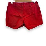 Tommy Hilfiger Y2K Red Mid Rise Circle O-Ring Pockets Shorts Sz 32 Photo 1