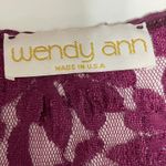 Wendy Ann Purple High Low Lace Top Nightgown Size Small Photo 9