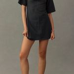 Anthropologie  Daily Practice Ruched Short-Sleeve T-Shirt Dress, Size M Photo 4