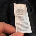 J.Crew Long Sleeve Sherpa Mock Neck Henley Buttons Pullover Navy Sweater Size S Photo 7