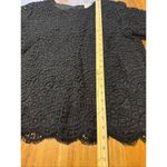 Philosophy  Women’s Lace Overlay Top – Size Large – Black– Modern Photo 5