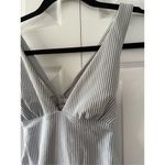 H&M  Small Seersucker Plunge One Piece Swim Bathing Suit Photo 2