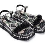 Farm Rio  Floral Print Platform Sandals(Size 8) Photo 0