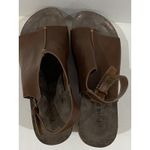 Pierre Dumas  Brown VEGAN distressed Platform Wedge Open Toe Sandals Women's sz 9 Photo 4