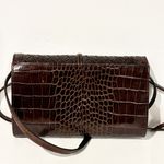 Brighton  WOVEN LEATHER CONVERTIBLE FLAP ORGANIZER PURSE CROSSBODY BAG WALLET Photo 4