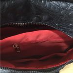 TOTE AND CARRY Black Vegan Alligator Leather Travel Laptop Backpack Photo 5