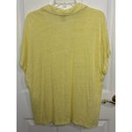 Chico's Chico’s 100% Linen Butter Yellow Collared Top Size 3 XL Beach Cover Up Resort Photo 1