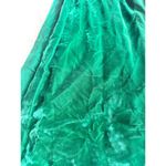 None Vintage 60's Deep Emerald Velvet Empire Waist Dress Photo 10