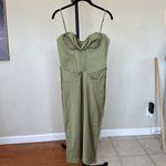 House Of CB House‎ of CB Myrna Olive green Corset Slip Dress size L NWOT Photo 4