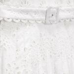 ZARA  maxi sun dress boho crochet belt lace halter flowy summer vacation Photo 16