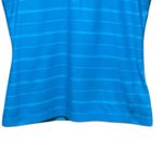 Nike  Dri Fit Blue White Striped Golf Polo Tank Top Size Small Photo 2