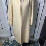 Fleurette vintage Union cream‎ mohair wool long duster coat quiet luxury large White Photo 5
