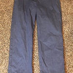 Loft  The Riviera Slim Crop‎ Pants Size 10 Blue Office Career Casual Photo 0