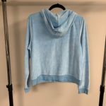 Victoria's Secret Vintage Y2K Victoria’s Secret Baby Blue Velour Hoodie Size L Photo 3