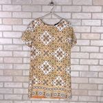 Lulus Lulu’s Dandy Lion Yellow Print Short Sleeve Shift Dress Size S Photo 6