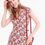 J.Crew Mercantile Multicolor Floral Midi Wrap Dress - S Photo 1