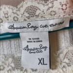 American Rag Elegant Cream Lace Trim Top xl Photo 2