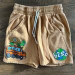 B2SS Tan Shorts with Fun Print size small Photo 0