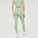 Aerie OFFLINE By Goals 7/8 Length Ribbed Legging in Ticket Green Size M Photo 1
