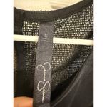 Jessica Simpson Jessica Simpson Crop Top Faux Leather Trim Sleeveless Tank Black S Photo 2