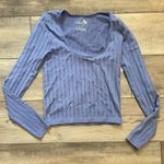 Free People  Lucky You Blue Layering Top Photo 8
