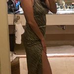 Green Animal Print Slip dress Size M Photo 1