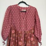 Spell and the Gypsy Utopia Tunic Mini Dress in Berry Size L Pink Size L Photo 4