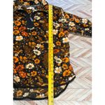 Simply Southern Womens Fleece Pullover Sweatshirt Floral Print Orange Brown XL Black Photo 7