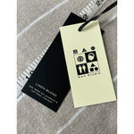 Max Studio  women linen top hi-low striped Sz M oversized Photo 7