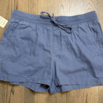 Orvis Women's Pull-On Casual Shorts, Blue, XL Cotton Blend Drawstring NWT Photo 0