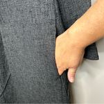 Eileen Fisher Textured Open Front Duster Jacket Charcoal Gray Size M Photo 6