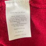 Talbots Women Crop Sweater M Red Merino Wool Cowl Neck Classic Capsule Minimal Photo 7