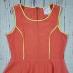 Romeo + Juliet Couture  Orange Sleeveless Zippered Peplum Top Women's Size XS Photo 3