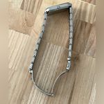 Seiko  Very Rare Ladies Watch Elevated Cut Crystal Black Dial Stainless Bracelet Photo 8