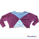 Free People  Montauk Pieced Colorblock Pullover Crewneck Sweatshirt Top Small Photo 4