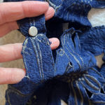 Saylor “Jessa” Floral Lace Mini Dress Navy Size M Photo 9