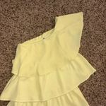 ZARA  Yellow off the Shoulder Ruffled Mini Dress  Photo 2
