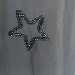 Chaser  Womens Blouse Sz XS Boxy Star Beaded Sequins Baddie Witchy Gothic Vampy Photo 4