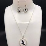 Handmade Harry Potter Sorting Hat Jewelry Set- includes necklace and earrings Photo 0